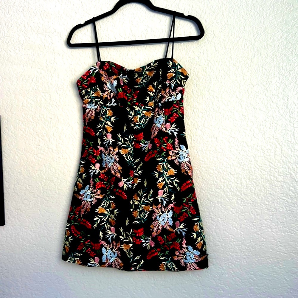 Urban Outfitters Embroidered Little Black Dress
